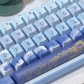 Scenic Lakes Mountain 104+34 / 54 Cherry Profile Keycap Set Cherry MX PBT Dye-subbed for Mechanical Gaming Keyboard